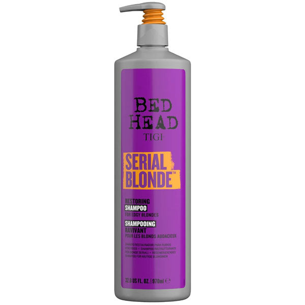 TIGI BED HEAD SERIAL BLONDE SHAMPOO RAVVIVANTE 970 ML - Tre Pi Profumerie