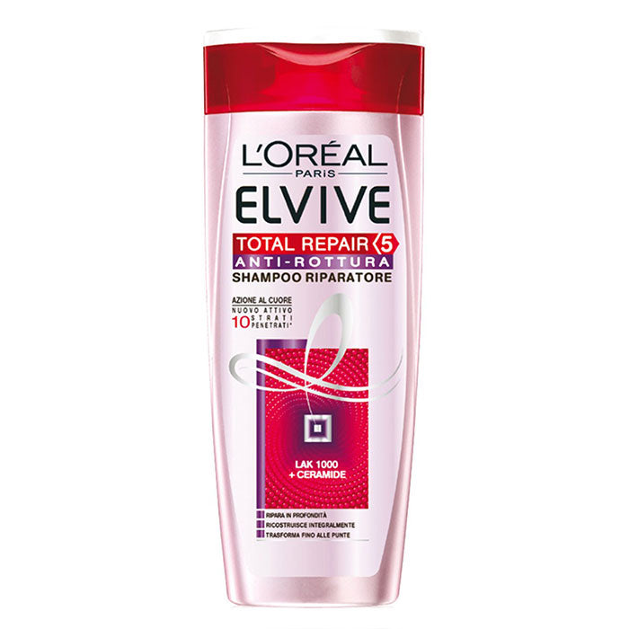 L'OREAL ELVIVE SHAMPOO TOTAL REPAIR ANTI-ROTTURA 400 ML - Tre Pi Profumerie