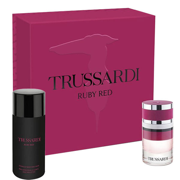 TRUSSARDI RUBY RED COFANETTO EDP 60 ML + BODY LOTION - Tre Pi Profumerie