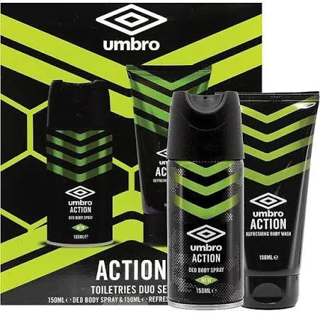 UMBRO ACTION COFANETTO DEODORANTE 150 ML + SHOWER GEL 150 ML