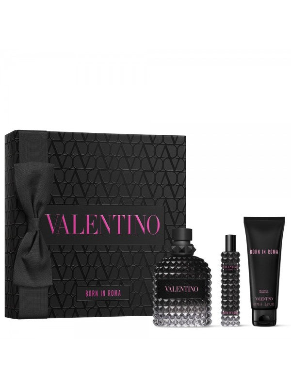 VALENTINO BORN IN ROME HOMME EDT 100 ML + EDT 15 ML + GEL DOUCHE