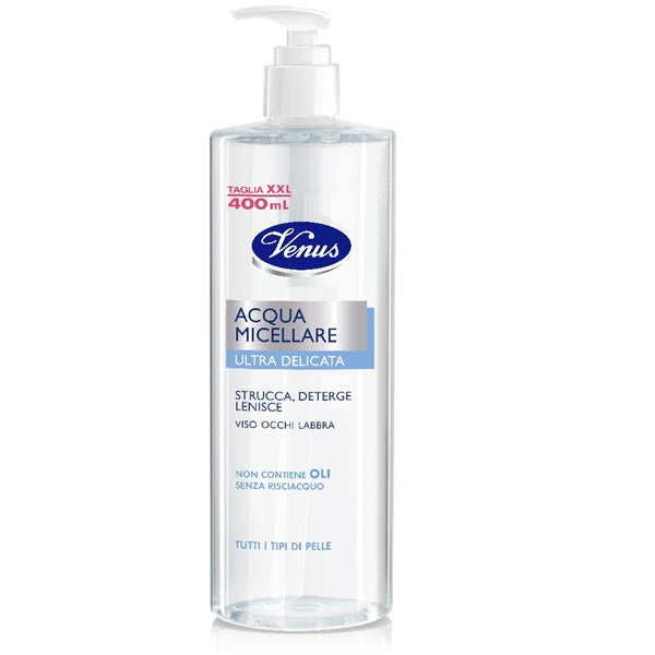 VENUS ACQUA MICELLARE ULTRA DELICATA 400 ML - Tre Pi Profumerie