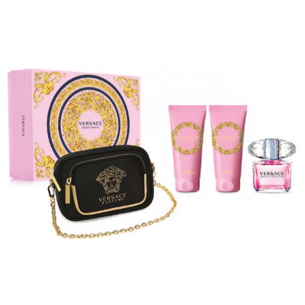 VERSACE BRIGHT CRYSTAL COFANETTO EDT 90 ML + BORSETTA VERSACE - Tre Pi Profumerie
