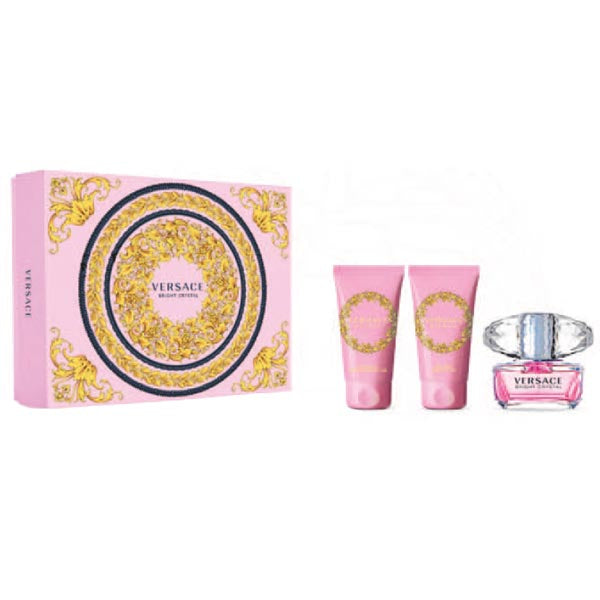VERSACE BRIGHT CRYSTAL COFANETTO EDT 50 ML + BODY + DOCCIA - Tre Pi Profumerie