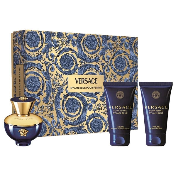 VERSACE COFANETTO DYLANBLUE DONNA EDP50+SG50+BL50 - Tre Pi Profumerie
