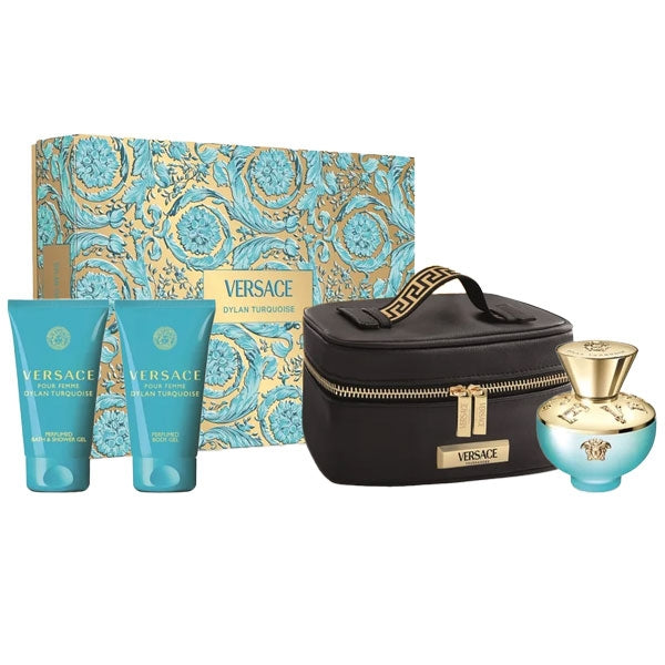VERSACE COFANETTO REGALO TURQUOISE EDT100+SG100+BGE - Tre Pi Profumerie