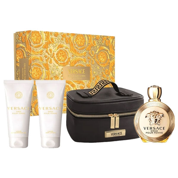 VERSACE EROS COFANETTO REGALO DONNA EDP100+SG100+BL1 - Tre Pi Profumerie