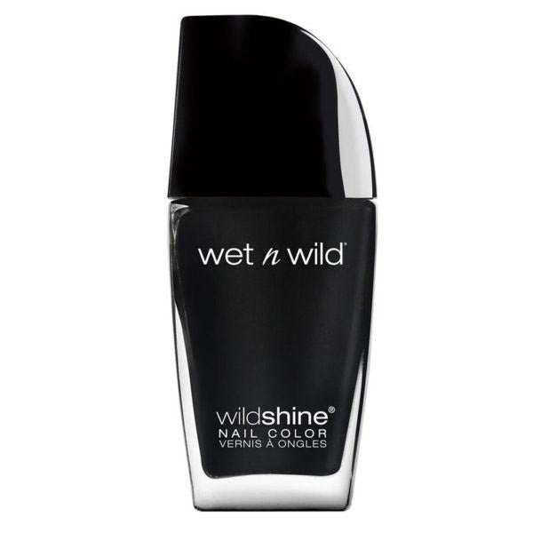 WET N WILD SMALTO NAIL COLOR WILD SHINE BLACK CREME E485D - Tre Pi Profumerie
