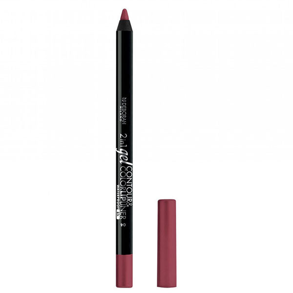 DEBORAH 2IN1 GEL CONTOUR & COLOR LIP LINER WATERPROOF 04 - Tre Pi Profumerie