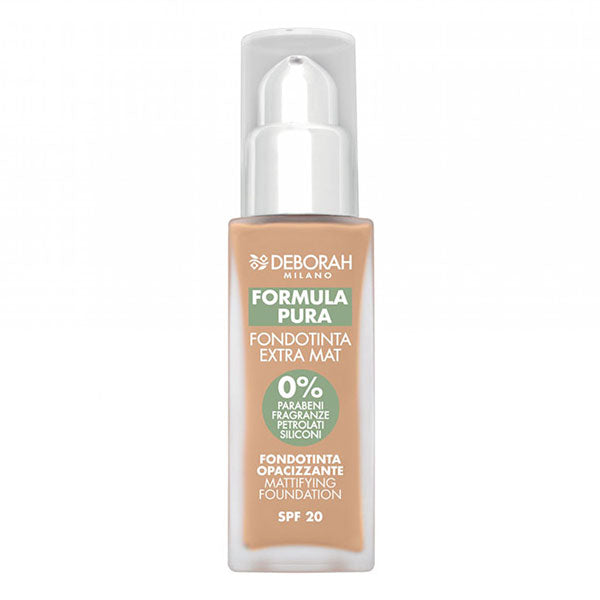 DEBORAH FONDOTINTA EXTRA MAT FORMULA PURA 03 SAND - Tre Pi Profumerie