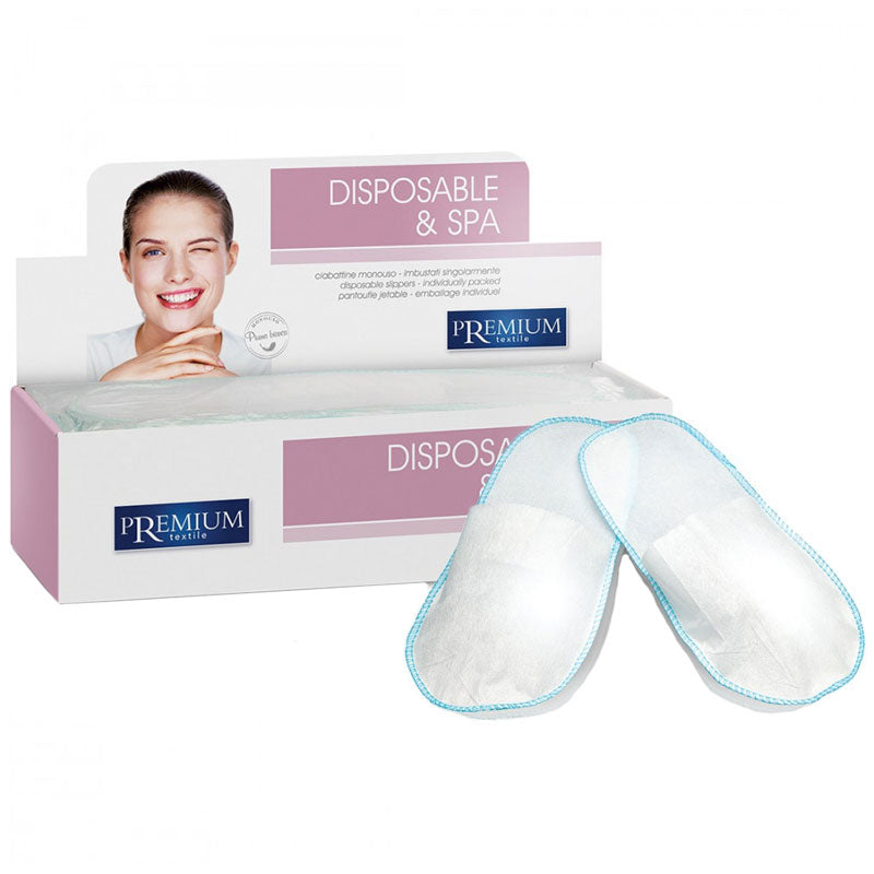 XANITALIA PREMIUM TEXTILE DISPOSABLE SLIPPERS 50 PAIRS