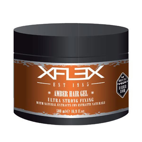 XFLEX AMBER HAIR GEL ULTRA STRONG AMBER 500 ML - Tre Pi Profumerie
