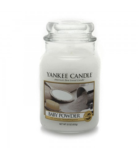 YANKEE CANDLE CANDELA PROFUMATA LARGE BABY POWDER               