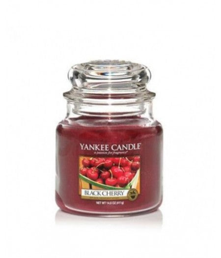 YANKEE CANDLE CANDELA PROFUMATA MEDIUM BLACK CHERRY             
