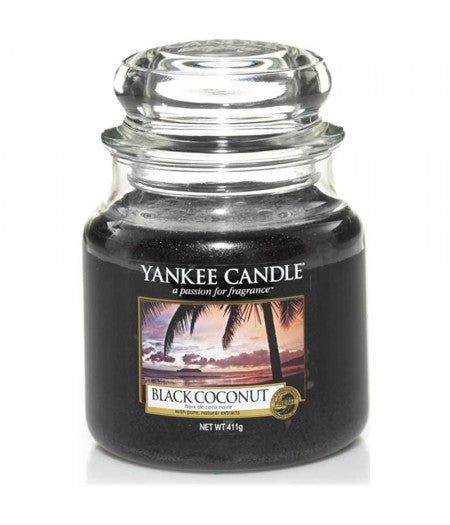 YANKEE CANDLE CANDELA PROFUMATA MEDIUM BLACK COCONUT            