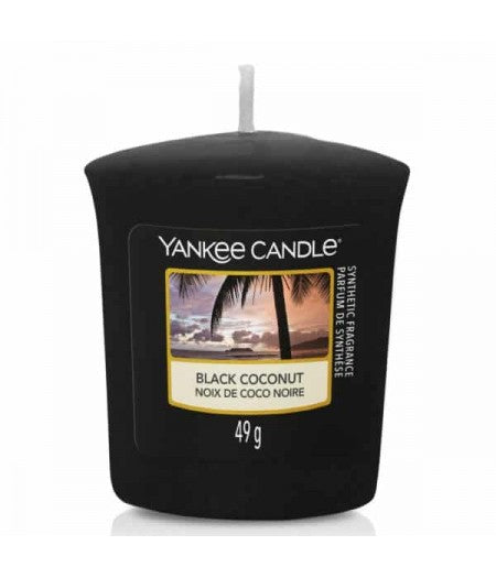 YANKEE CANDLE CANDELA PROFUMATA VOTIVE BLACK COCONUT            