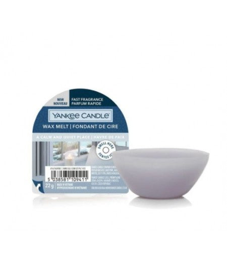 YANKEE CANDLE CANDELA PROFUMATA WAX MELT SINGLE CALM & QUIET PL - Tre Pi Profumerie
