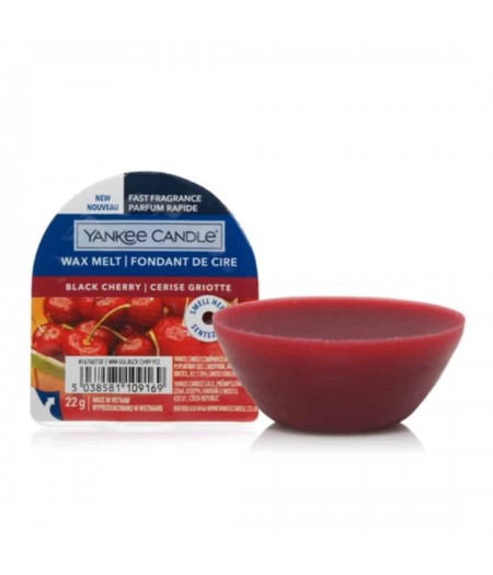 YANKEE CANDLE CANDELA PROFUMATA WAX MELT SINGLE BLACK CHERRY - Tre Pi Profumerie