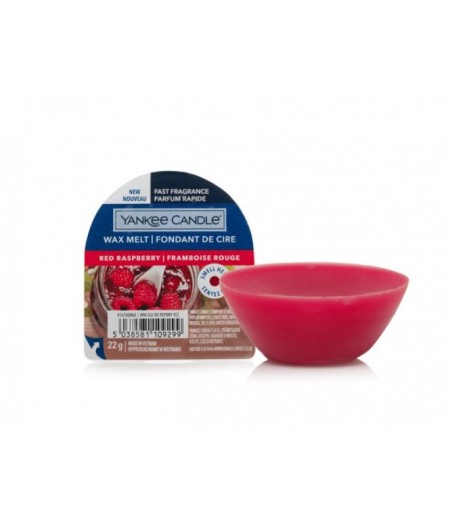 YANKEE CANDLE CANDELA PROFUMATA WAX MELT SINGLE RED RASPBERRY - Tre Pi Profumerie