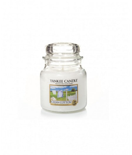 YANKEE CANDLE CANDELA PROFUMATA SMALL CLEAN COTTON              