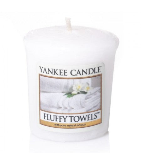 YANKEE CANDLE CANDELA PROFUMATA VOTIVE FLUFFY TOWELS            
