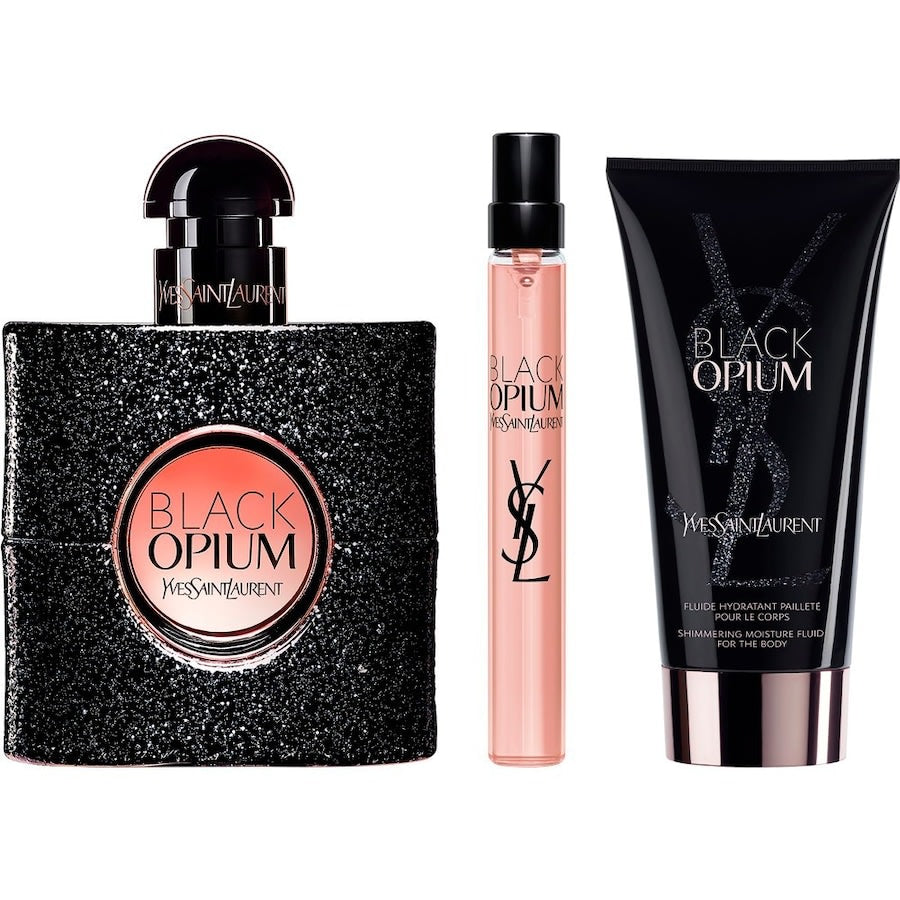 YVES SAINT LAURENT BLACK OPIUM EDP 50ML + EDP 10ML + LATTE 50ML